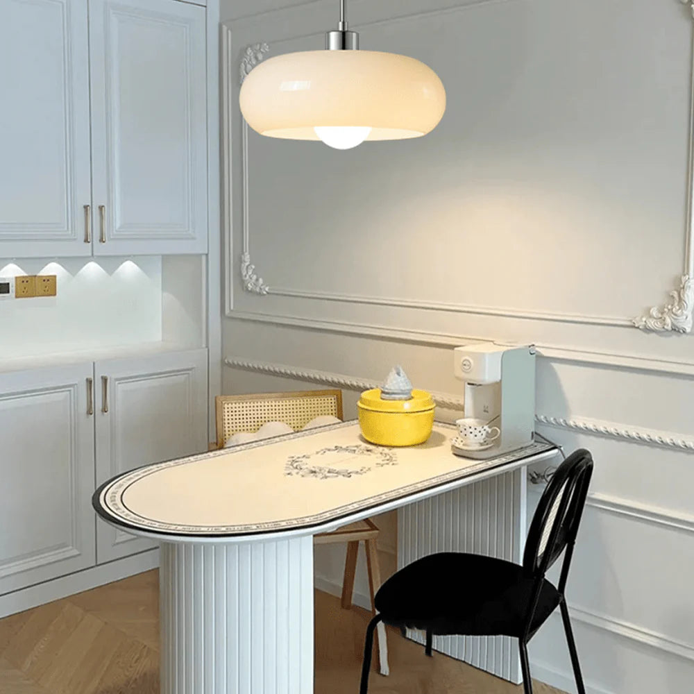 Hailie Bread-Shaped Glass Pendant Lamp