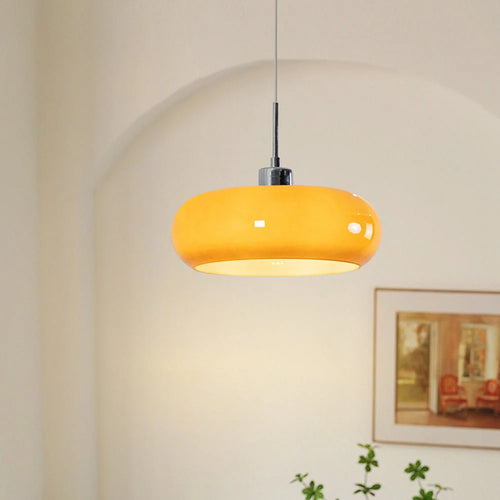 Hailie Bread-Shaped Glass Pendant Lamp