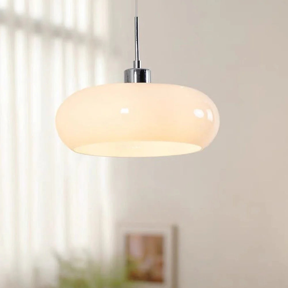 Hailie Bread-Shaped Glass Pendant Lamp