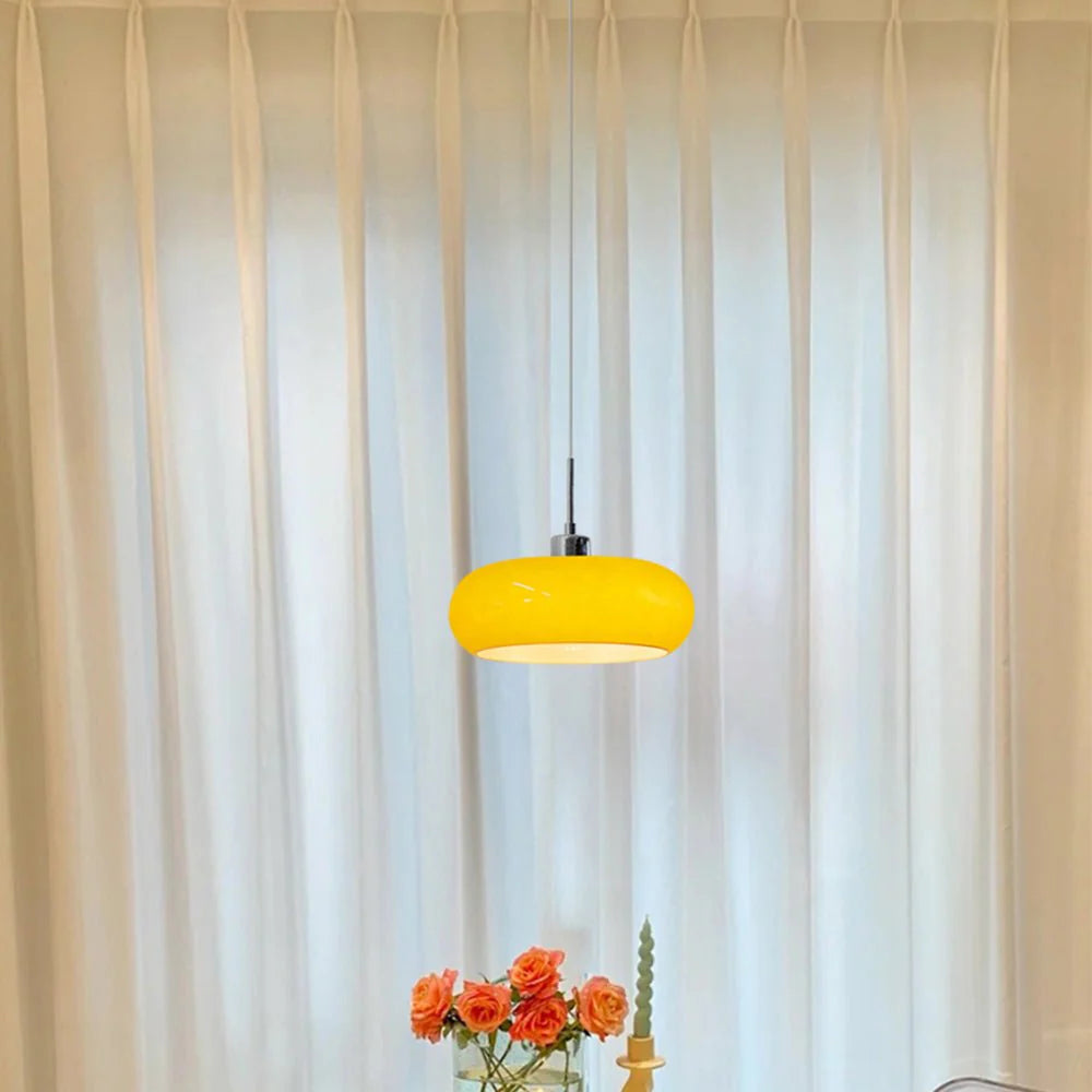 Hailie Bread-Shaped Glass Pendant Lamp