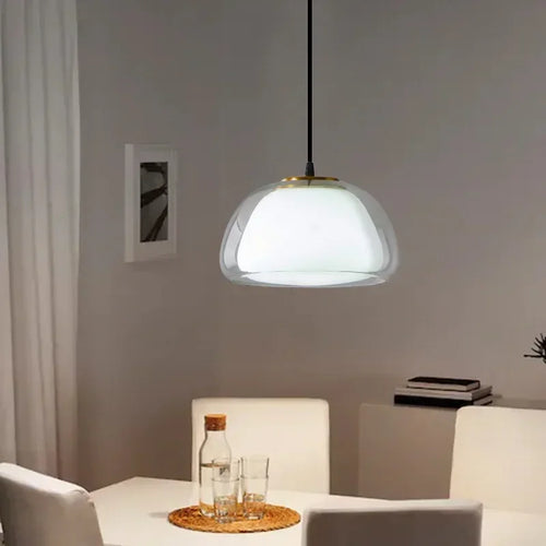 Danish Jelly Glass Lustre Pendant Lights Modern Simple Bedroom Bedside Hanging Lamp Living Room Glass Dining Room Home Decor