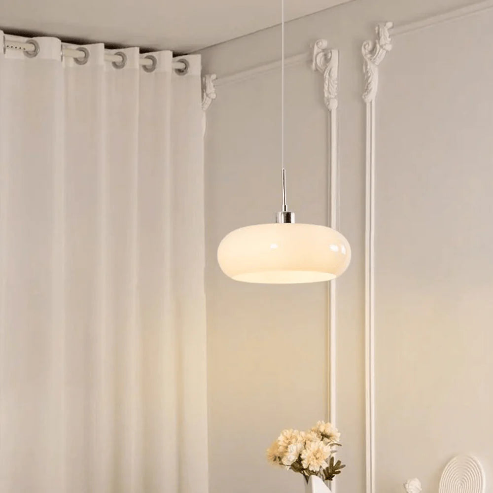Hailie Bread-Shaped Glass Pendant Lamp