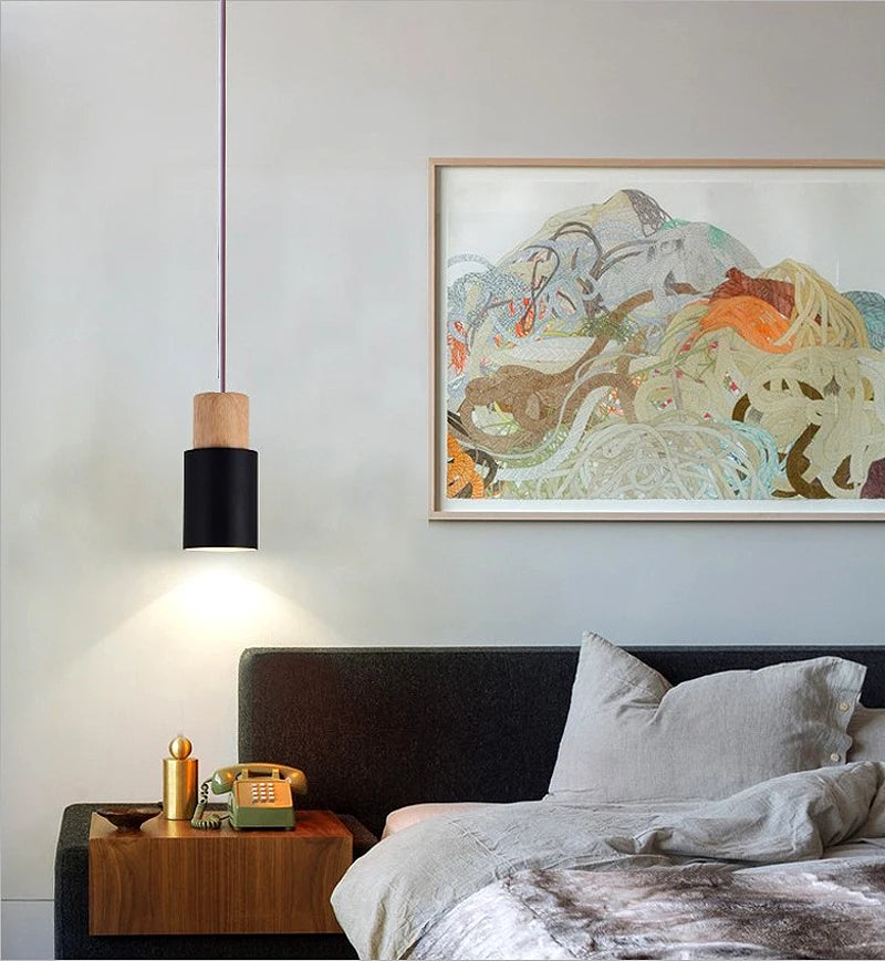 Minimalist Chandelier Bedroom Bedside Lamp Modern Nordic Restaurant Ssingle Head Small Chandelier Bar Counter Small Chandelier